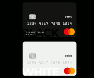 Black&Whitecard Prepaid Mastercard